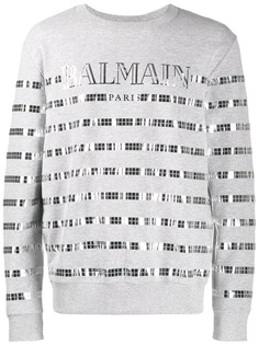 Balmain толстовка с зеркальной аппликацией