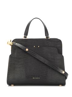 Marni сумка-тоут Trunk Reverse с тиснением под крокодила