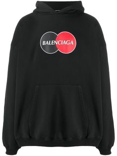 Balenciaga толстовка с капюшоном и логотипом