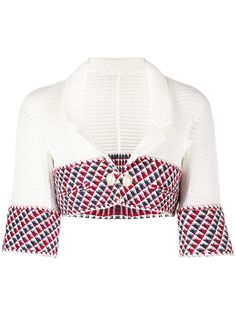 Chanel Pre-Owned трикотажный короткий жакет