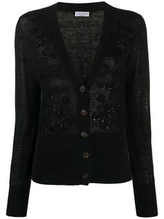 Brunello Cucinelli декорированный кардиган с V-образным вырезом