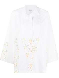 Loewe рубашка оверсайз с цветочным принтом