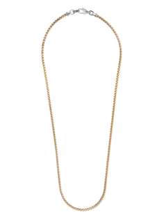 John Hardy MENs Classic Chain 18K Gold & Silver 3.7mm Box Chain Necklace