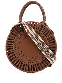 Stella McCartney круглая сумка-тоут с логотипом