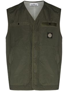 Stone Island seersucker gilet