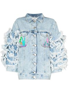 Natasha Zinko ruffled denim jacket