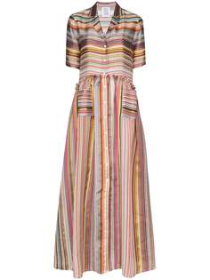 Rosie Assoulin striped maxi shirt dress