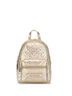 Love Moschino metallic quilted backpack