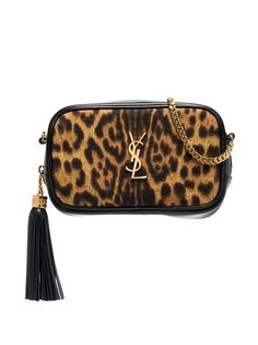 Saint Laurent Toy Loulou leopard-print leather mini bag