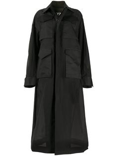 Y-3 long cargo coat