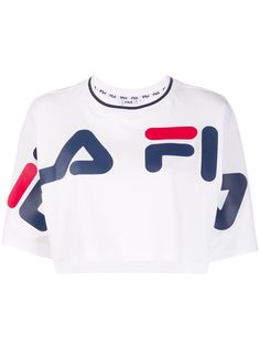 Fila укороченная футболка с логотипом