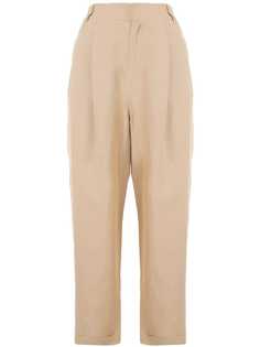 izzue cropped straight-leg trousers