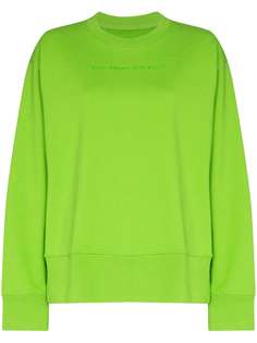 Mm6 Maison Margiela embroidered logo cutout sweatshirt