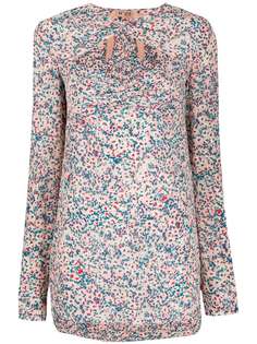 Nº21 cut-out floral print blouse