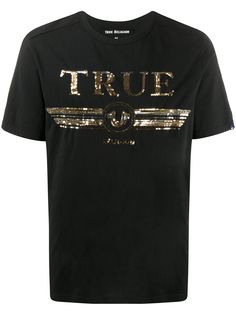 True Religion sequin logo T-shirt