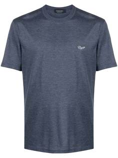 Ermenegildo Zegna logo-embroidered T-shirt