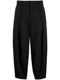 Comme Des Garçons Noir Kei Ninomiya укороченные брюки со складками