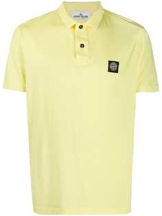 Stone Island рубашка поло с нашивкой-логотипом