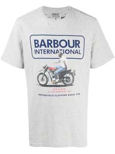 Barbour футболка с логотипом