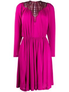 Alberta Ferretti платье миди с ремешками