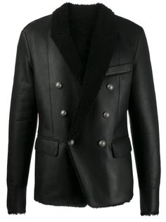 Balmain куртка с подкладкой из овчины