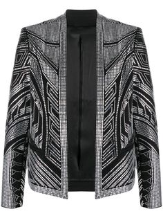 Balmain декорированный пиджак без застежки