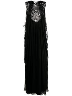 Alberta Ferretti декорированное платье макси