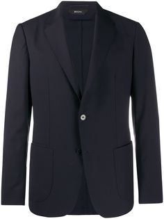 Z Zegna однобортный пиджак узкого кроя
