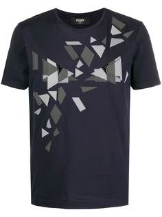 Fendi футболка с геометричным принтом Bag Bugs