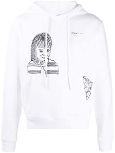 Off-White худи Little Girl узкого кроя