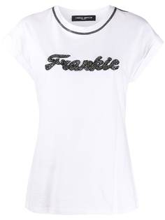 Frankie Morello футболка с логотипом из бисера