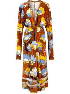 Fendi floral-print maxi dress