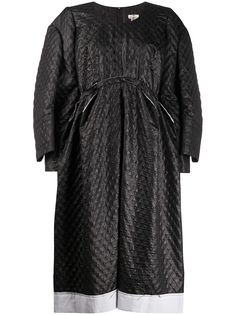 Comme Des Garçons платье-трапеция со складками и двойными рукавами