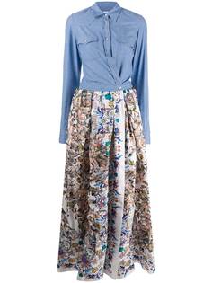 Sara Roka платье-рубашка с цветочным принтом