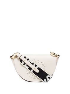 Stella McCartney white perforated logo shoulder bag