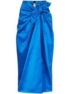 Marni knotted midi skirt