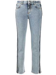 Alexander McQueen джинсы скинни с контрастными полосками