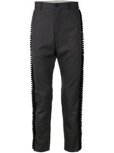Comme Des Garçons Homme Plus строгие брюки с оборками