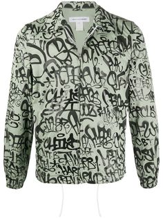 Comme Des Garçons Shirt graffiti print blazer