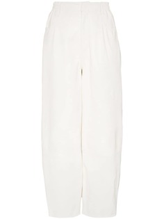 Mm6 Maison Margiela wide leg leather trousers