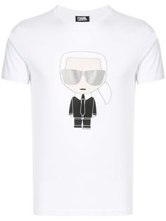 Karl Lagerfeld футболка с вышивкой Karl