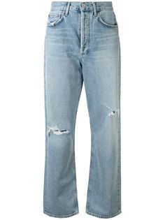 AGOLDE прямые джинсы Captured с эффектом потертости