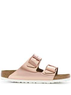 Birkenstock Arizona metallic strap sandals