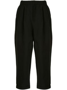 izzue cropped straight-leg trousers