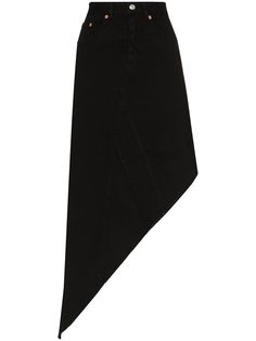 Mm6 Maison Margiela asymmetric denim skirt