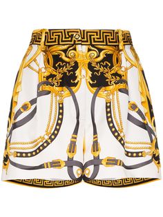 Versace шорты с принтом Baroque