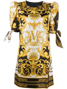 Versace платье с принтом Barocco