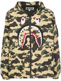 BAPE куртка Camouflage Shark на молнии