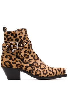 Versace ботинки с леопардовым принтом