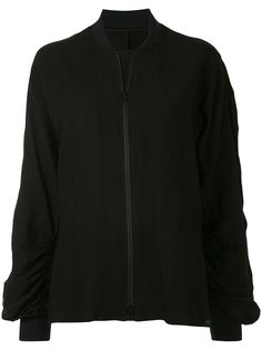 Yohji Yamamoto куртка-бомбер со сборками